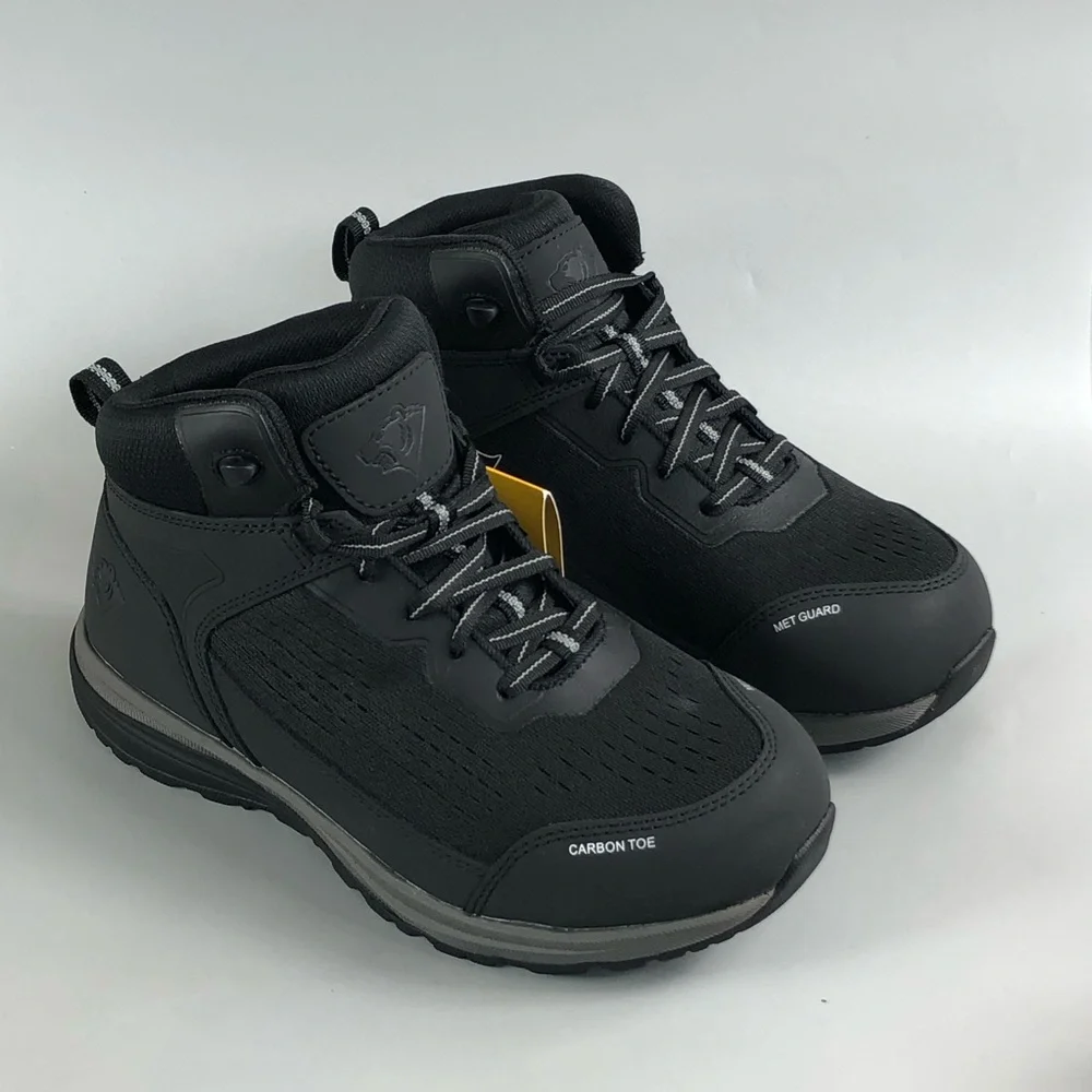 Herman Survivors Men's Castle Mid Met Carbon Toe Mid-Top Safety Boots Size 8